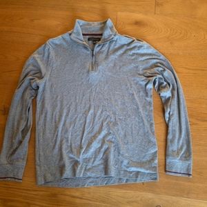 Banana Republic grey quarterzip, M